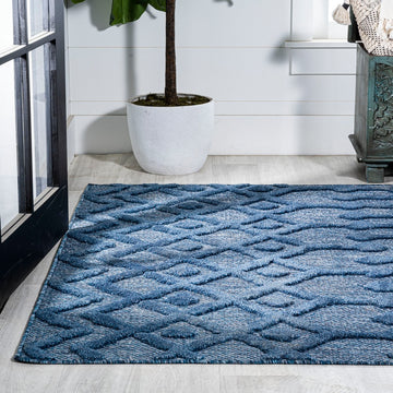 Peralta Moroccan Diamond Indoor/outdoor Area Rug